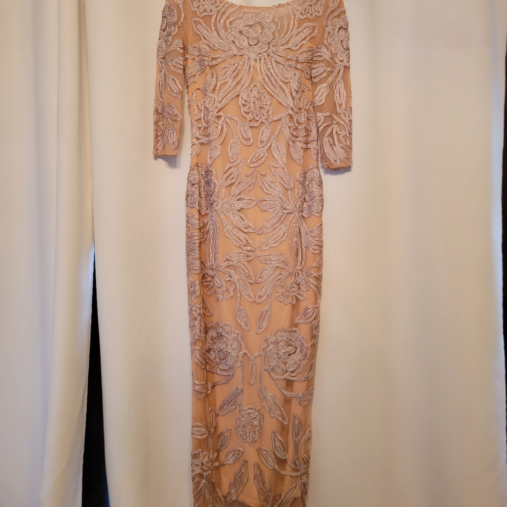 Formal lace illusion dress